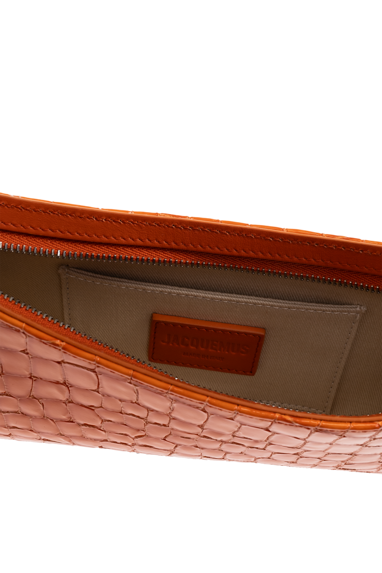 JACQUEMUS ヒスハルショルタハック 24H231BA0573198 810 JACQUEMUS The Bisou Perle embellished leather shoulder bag